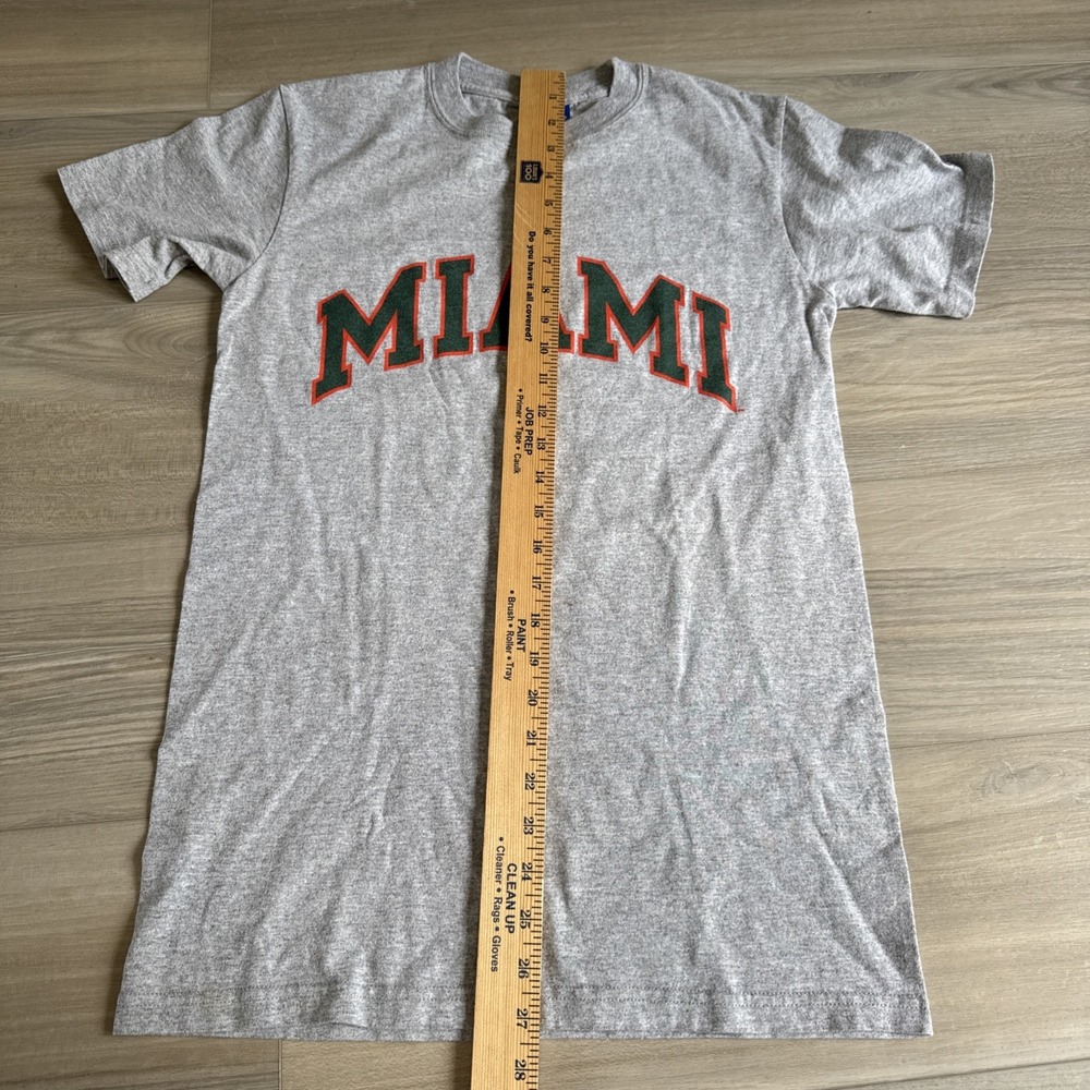 Champions Miami Hurricanes Shirt Sz Small Gray Grey - Picture 9 of 10